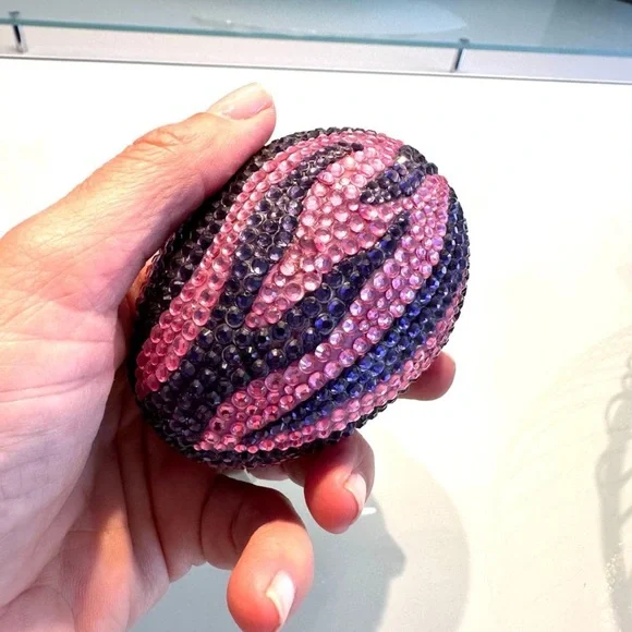 Swarovski Crystal custom Easter Egg basket centerpiece home decor - Picture 4 of 11